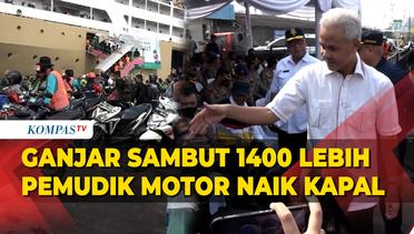 Ganjar Pranowo Sambut Pemudik Ramadan 2023 di Pelabuhan Tanjung Emas Semarang