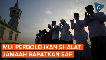 MUI Mengatur Shalat Berjemaah di Masjid Dengan Rapatkan Saf