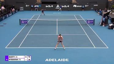 Match Highlights | Ashleigh Barty vs Elena Rybakina | WTA Adelaide International 2022