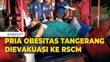 Dramatis! Pria Penderita Obesitas di Tangerang Dievakuasi ke RSCM Pakai Truk