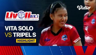 Putri: Vita Solo vs Tripel S - Highlights | Livoli Divisi 1 2023