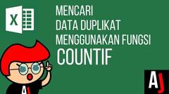 Cara Mencari Data Duplikat pada Excel dengan fungsi COUNTIF - Tutorial Excel Indonesia