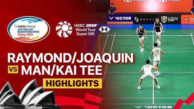Raymond Indra/Nikolaus Joaquin (INA) vs Man Wei Chong/Kai Wun Tee (MAS) - Highlight | SATHIO GROUP Australian Open 2025