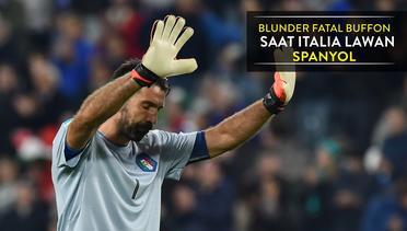 Blunder Fatal Buffon saat Italia Imbang 1-1 Lawan Spanyol