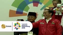 MEMBANGGAKAN!! Pengalungan Medali Emas Wita Wewey Pesilat Indonesia Dihadiri Jokowi dan Prabowo