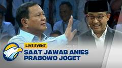 Di Tengah Debat, Prabowo Joget dan Bilang "Tenang Dulu Pak Anies"