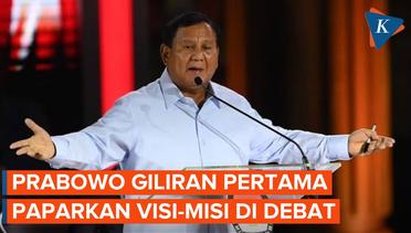 KPU Sebut Paparan Visi dan Misi Pertama di Debat Capres Akan Dimulai oleh Prabowo