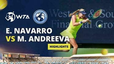 Emma Navarro vs Mirra Andreeva - Highlights | WTA Cincinnati Open 2024