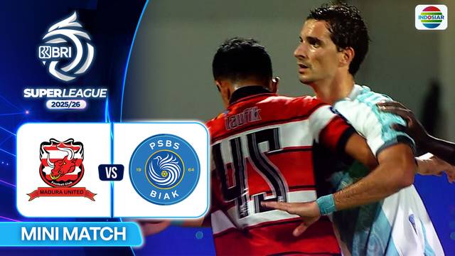 Madura United FC VS PSBS Biak  - Mini Match | BRI Super League 2025/26