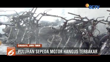 80 Sepeda Motor Hangus Terbakar di Tempat Parkir - Liputan6 Terkini