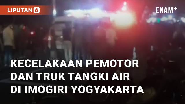 Viral Kecelakaan Pemotor dan Truk Tangki Air di Imogiri Yogyakarta