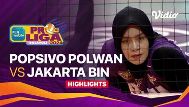 Final Four Putri: Jakarta Popsivo Polwan vs Jakarta BIN - Highlights | PLN Mobile Proliga 2024
