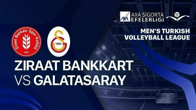 Ziraat Bankkart vs Galatasaray HDI Sigorta - Full Match | Men's Turkish Volleyball League
