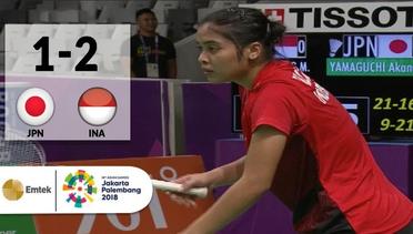 JPN v INA - Badminton Beregu Putri:  Gregoria Mariska vs Akane Yamaguchi | Asian Games 2018
