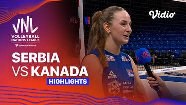 Serbia vs Kanada - Highlights | Women's Volleyball Nations League 2024