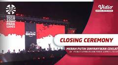 Coklat Nyanyikan Merah Putih di Closing Ceremony Asian Para Games 2018