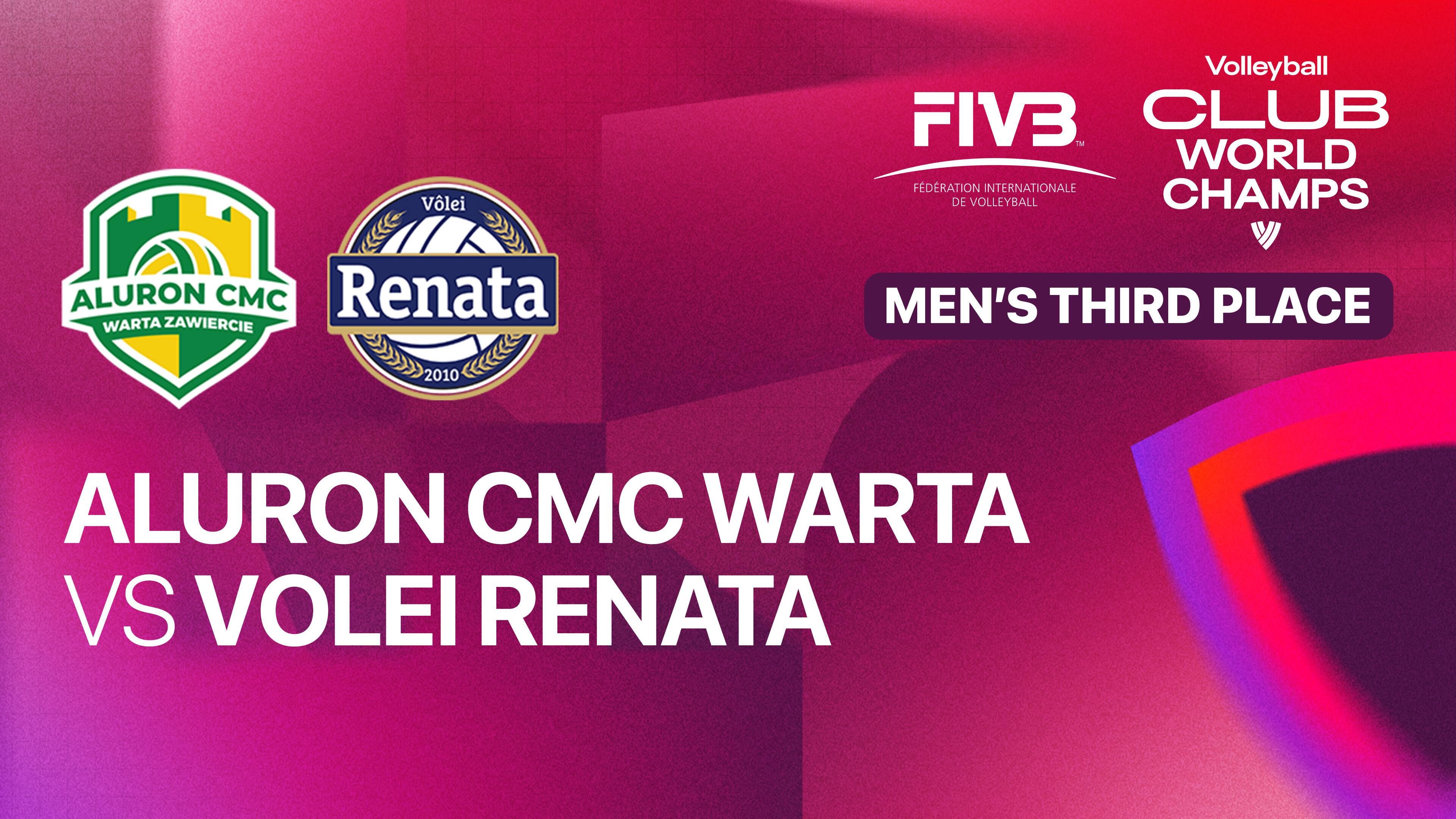 Aluron CMC Warta Zawiercie vs Vôlei Renata