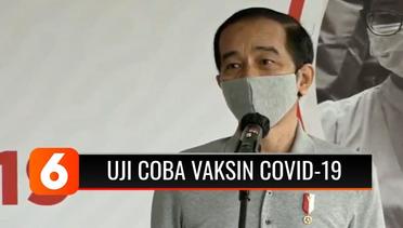 Presiden Jokowi Tinjau Langsung Uji Klinis Vaksin Covid-19 Tahap III di Bandung