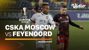 Highlight - CSKA Moskwa vs Feyenoord I UEFA Europa League 2020/2021