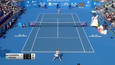 Match Highlight | Ekaterina Alexandrova 2 vs 0 Elena Rybakina | WTA Shenzhen International 2020