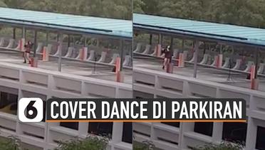 Viral Seorang Wanita Cover Dance Blackpink di Area Parkir