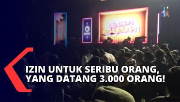 Penonton Membeludak dan Tak Sesuai Izin, Polisi dan Satpol PP Bubarkan Konser Musik di Makassar!