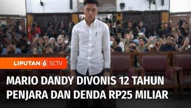 Terdakwa Mario Dandy Divonis 12 Tahun Penjara dan Denda Restitusi Sebesar Rp25 Miliar | Liputan 6