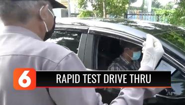 Sistem Drive Thru, Proses Rapid Test Massal di Bandung Berjalan Tertutup