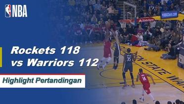 NBA I Cuplikan Pertandingan : Rockets 118 vs Warriors 112
