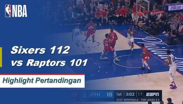NBA | Cuplikan Hasil Pertandingan: 76ers 112 vs Raptors 101