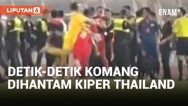 Edan! Kiper Thailand 'Ngebut' Pukul Komang Teguh di Final Cabor Sepak Bola SEA Games 2023