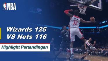 NBA I Cuplikan Pertandingan : Wizards 125 vs Nets 116
