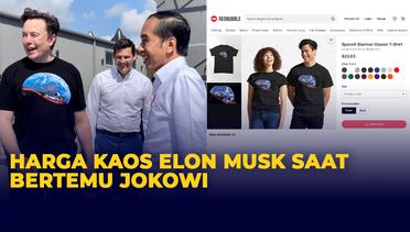 Bertemu Jokowi, Elon Musk Pakai Kaos Seharga Rp 349 Ribu!