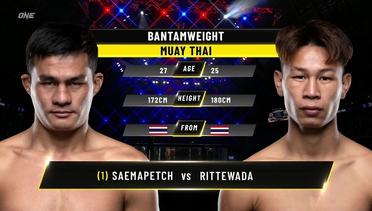 Saemapetch vs. Rittewada | ONE Championship Full Fight