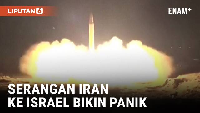 Iran Bombadir Israel dengan Ratusan Rudal