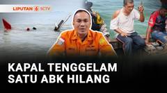 Terekam! Detik-Detik Karamnya Kapal Kayu Bermuatan 195 Ton Semen di Perairan Karimun | Liputan 6