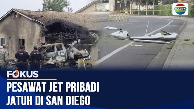 Cuaca Berkabut Diduga Penyebab Jet Pribadi Jatuh di San Diego, 2 Korban Tewas | Fokus