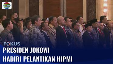 Presiden Jokowi Hadiri Pelantikan Badan Pengurus Pusat HIPMI | Fokus