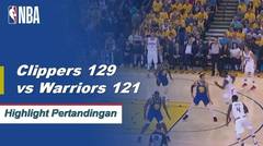 NBA I Cuplikan Pertandingan : Clippers 129 vs Warriors 121