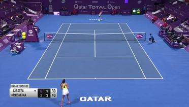 Match Highlight | Sorana Cirstea 1 vs 2 Elena Rybakina | WTA Qatar Total Open 2020