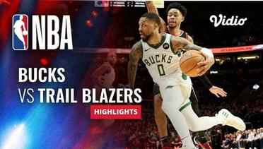 Milwaukee Bucks vs Portland Trail Blazers - Highlights | NBA Regular Season 2023/24