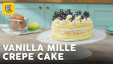 Resep Vanilla Mille Crepe Cake