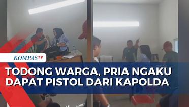 Video Amatir Rekam Aksi Pria di Deli Serang Lepas Tembakan dan Todong Warga
