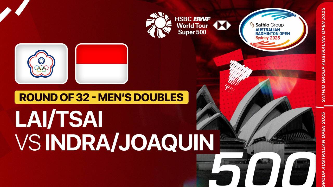 Lai Po Yu/Tsai Fu Cheng (TPE) vs Raymond Indra/Nikolaus Joaquin (INA ...