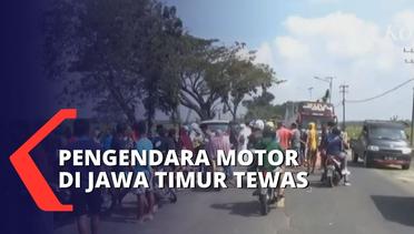 Terlibat Kecelakaan dengan Bus, Pengendara Motor di Ngawi Jawa Timur Tewas
