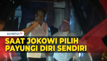 Saat Jokowi Pilih Payungi Diri Sendiri dari Paspampres