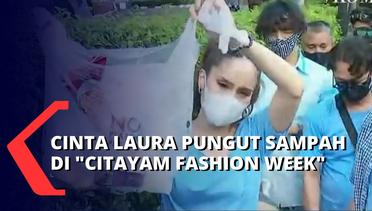 Cinta Laura & Relawan Gelar Aksi Pungut Sampah Kampanye Cinta Lingkungan di Citayam Fashion Week