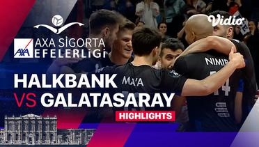 Playoff 1: Halkbank vs Galatasaray HDI Sigorta - Highlights | Men's Turkish Volleyball League 2023/24