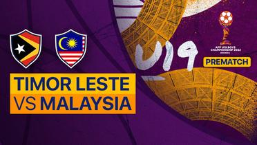 Full Match - Timor Leste vs Malaysia | AFF U-19 Championship 2022