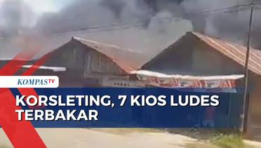 Diduga Korsleting, 7 Kios di Papua Selatan Ludes Terbakar